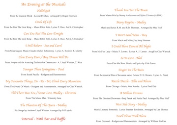 summer charity concert programme 2025